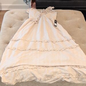 Fashion Nova Cream Maxi Dress